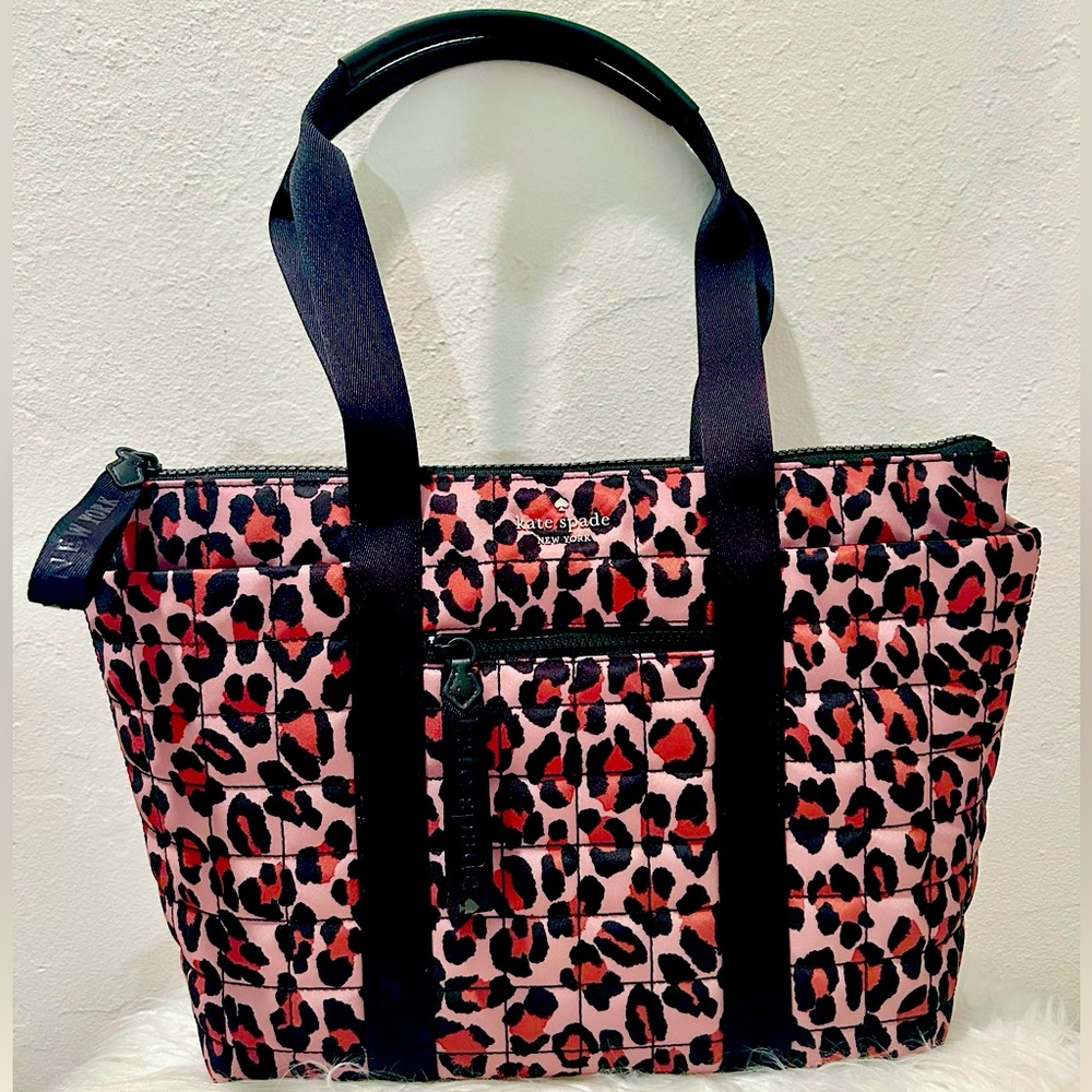 NWT Kate Spade ♠️ New York Spotted Leopard Brown Multi Camden Tote Lightweight